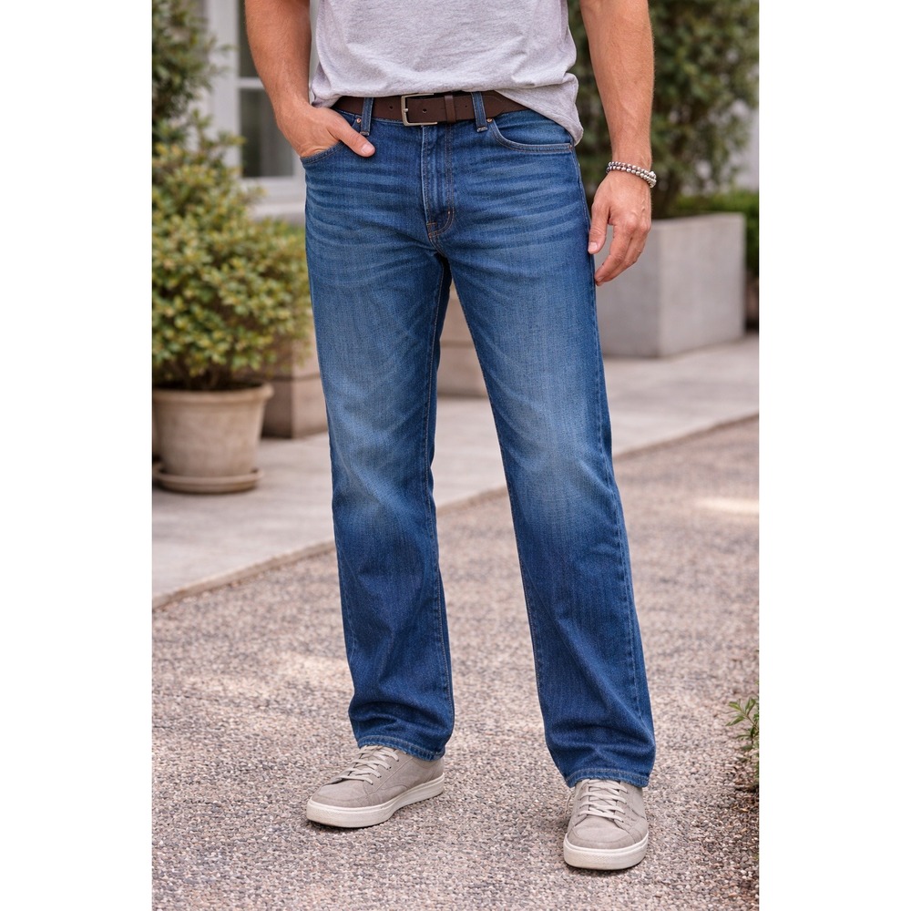 Gap Jeans Men's 34 Blue Relaxed Straight 100% Cotton Denim Pants 34 x 34